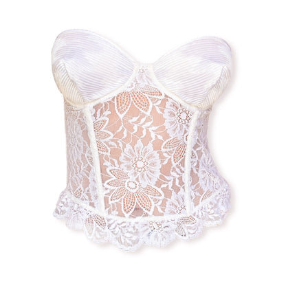 La Perla S/S 1990 iconic lace & pleats Bustier