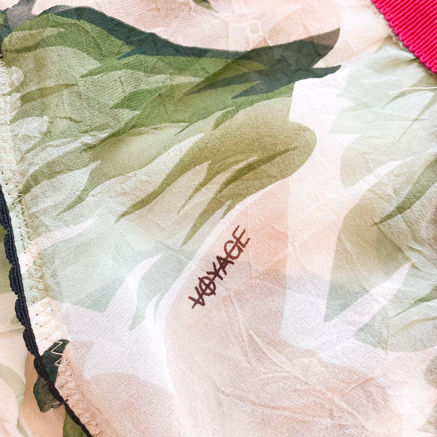 Voyage 2003 silk floral bondage skirt - runway