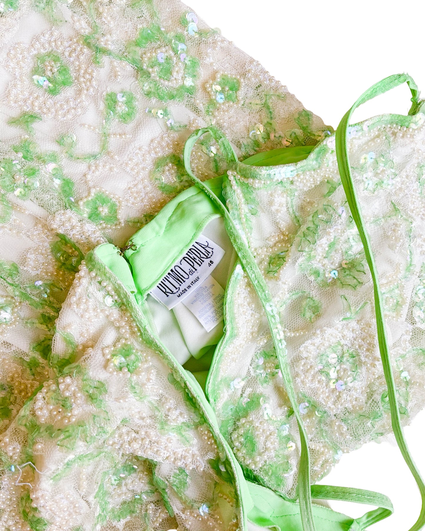 La Perla 90's beaded bare back dress