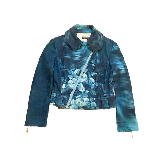Roberto Cavalli F/W 2000 biker denim jacket - documented