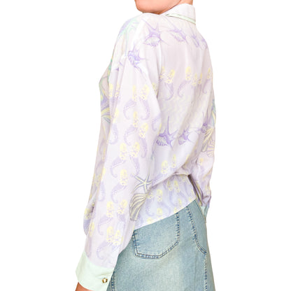 Versace S/S 2012 silk ocean shirt