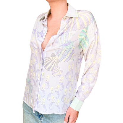 Versace S/S 2012 silk ocean shirt