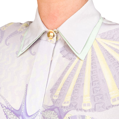 Versace S/S 2012 silk ocean shirt