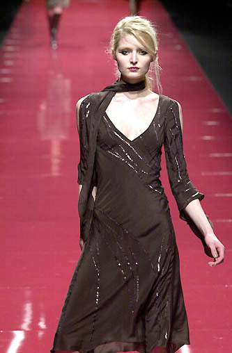 Lolita Lempicka 2001 asymmetrical dress - runway