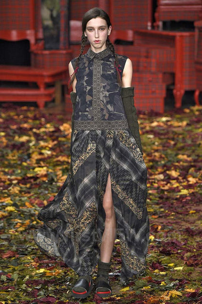 Antonio Marras 2015 trompe l'oeil maxi dress - documented