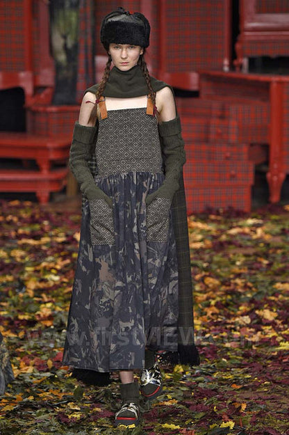 Antonio Marras 2015 trompe l'oeil maxi dress - documented