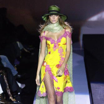 Mariella Burani 2005 silk dress - runway