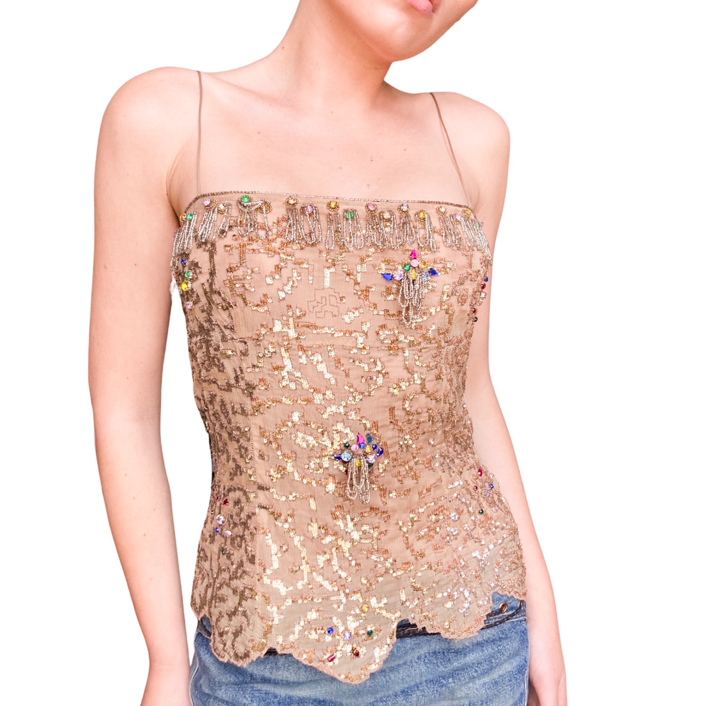 Blumarine S/S 2003 rare embellished cami