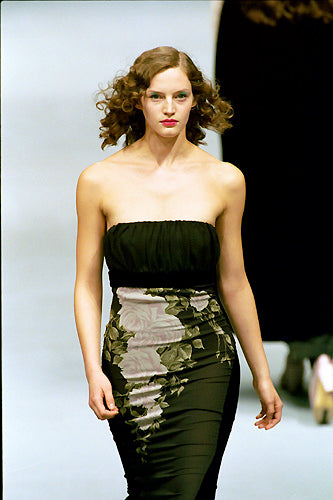 Blumarine F/W 1999 runway silk gown