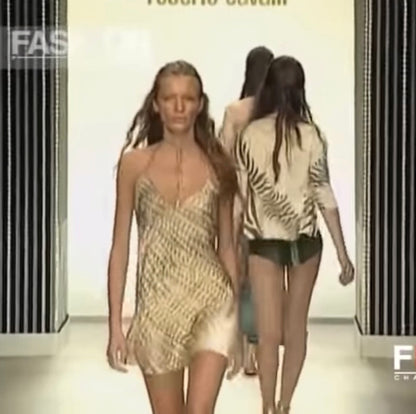 Roberto Cavalli S/S 1999 runway silk dress