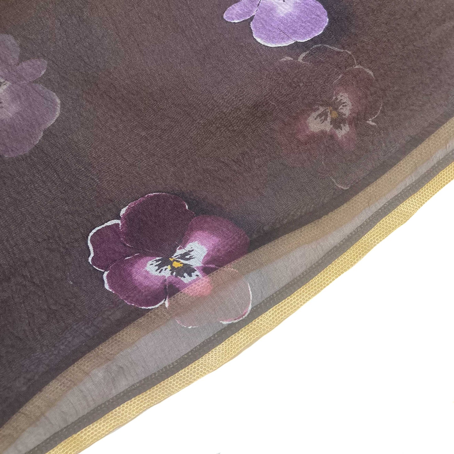 PRADA F/W 2000 violet flowers silk skirt